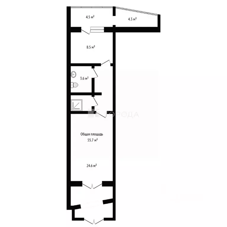 Офис в Новосибирская область, Новосибирск ул. Объединения, 4 (56 м) - Фото 2