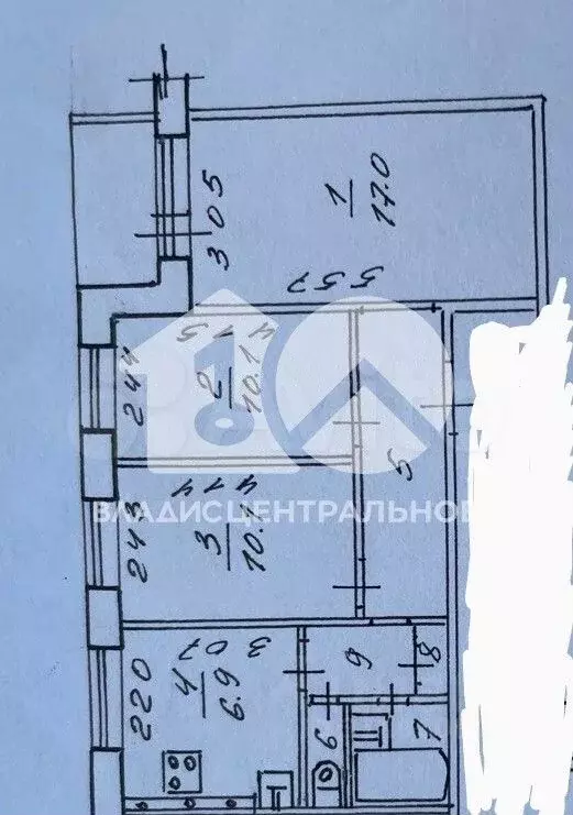 3-к. квартира, 60 м, 7/9 эт. - Фото 0