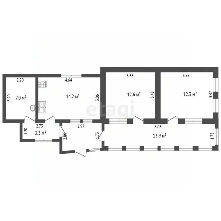 Дом в Ставропольский край, Кисловодск Пятигорская ул. (55 м) - Фото 2