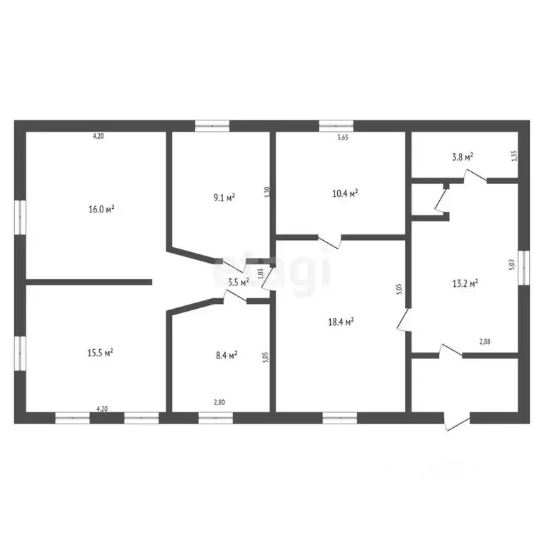Дом в Кемеровская область, Кемерово Байкальская ул., 3А (99 м) - Фото 1