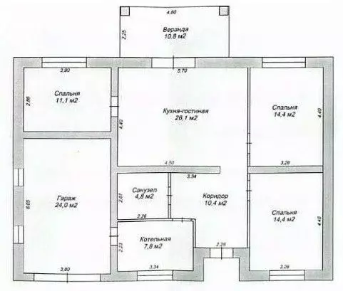 Дом в Липецкая область, Липецкий муниципальный округ, с. Косыревка ул. ... - Фото 2