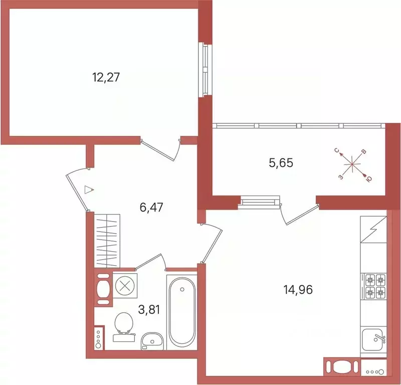 1-к кв. Ленинградская область, Сертолово Всеволожский район, Новое ... - Фото 1