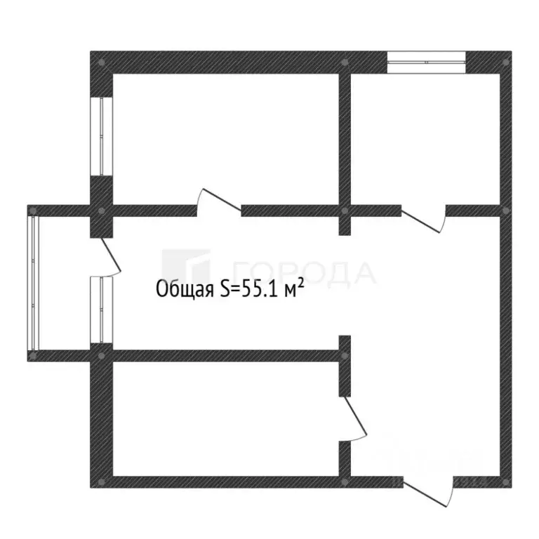 3-к кв. Алтайский край, Барнаул ул. Германа Титова, 16 (55.1 м) - Фото 2
