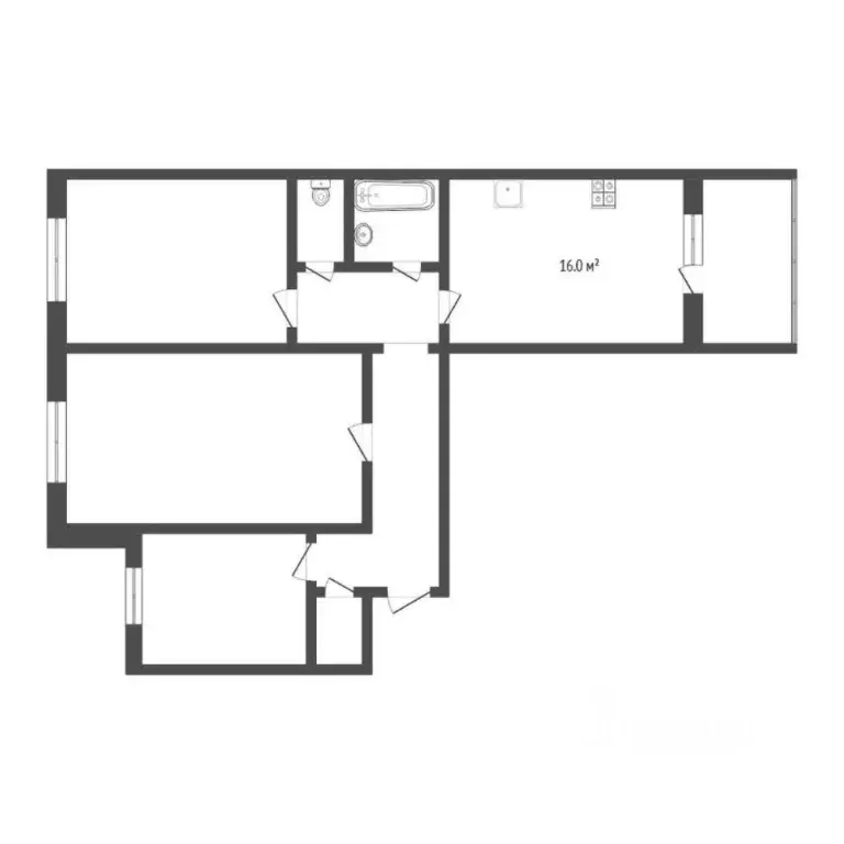 3-к кв. Тюменская область, Тюмень Широтная ул., 17 (65.9 м) - Фото 2