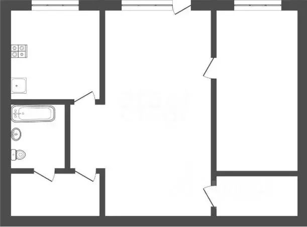 2-к кв. Тульская область, Богородицк ул. Ленина, 19 (41.1 м) - Фото 2