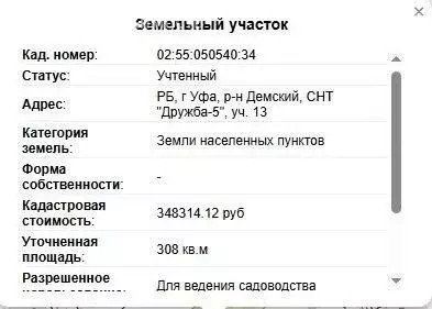 Дом в Уфа, СНТ Дружба-5, 1-я улица (30 м) - Фото 1