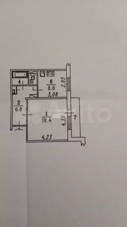 1-к. квартира, 38 м, 7/12 эт. - Фото 0