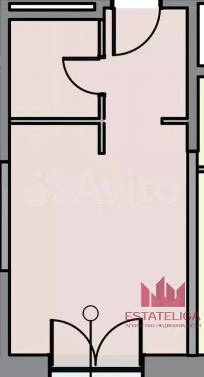 Квартира-студия, 26 м, 21/23 эт. - Фото 0