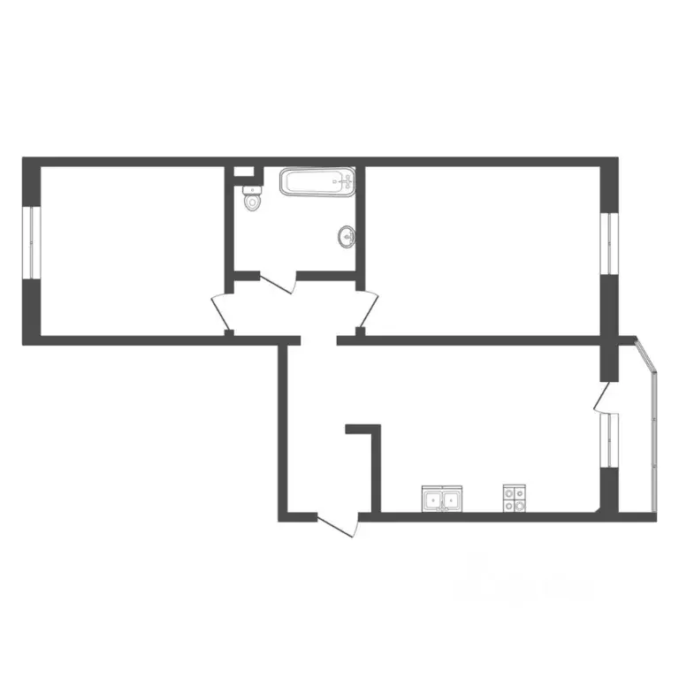 2-к кв. Тюменская область, Тюмень Широтная ул., 190к3 (66.0 м) - Фото 2