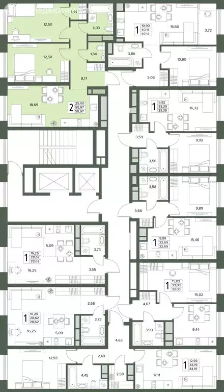 2-комнатная квартира: Московская область, Серпухов (58.97 м) - Фото 2