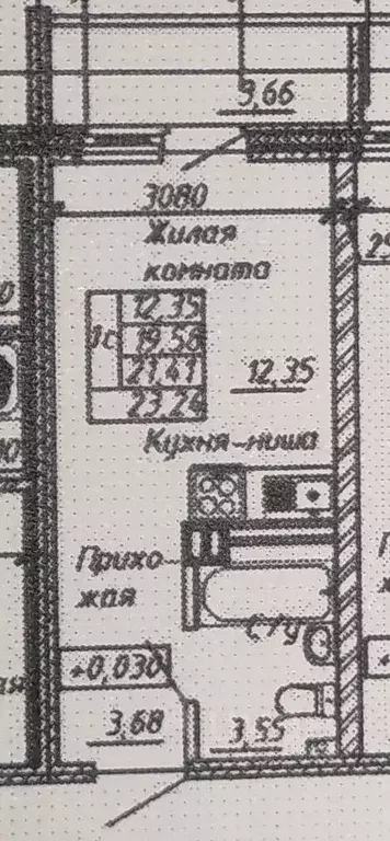 Студия Томская область, Томск ул. Войкова, 51/1 (22.0 м) - Фото 0