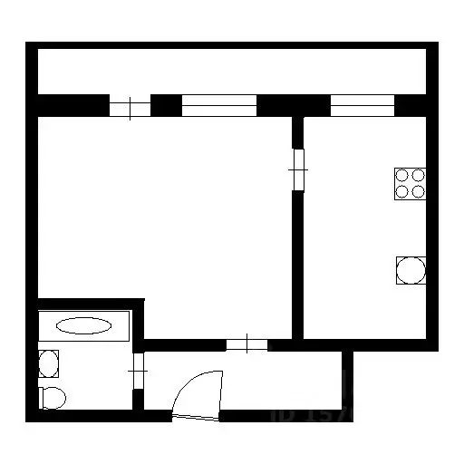 1-к кв. Санкт-Петербург просп. Народного ополчения, 57 (22.1 м) - Фото 2