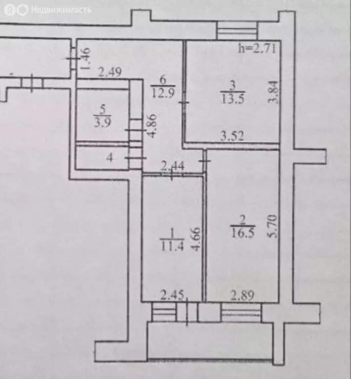 2-комнатная квартира: Калуга, улица Генерала Попова, 11/1 (60 м) - Фото 2