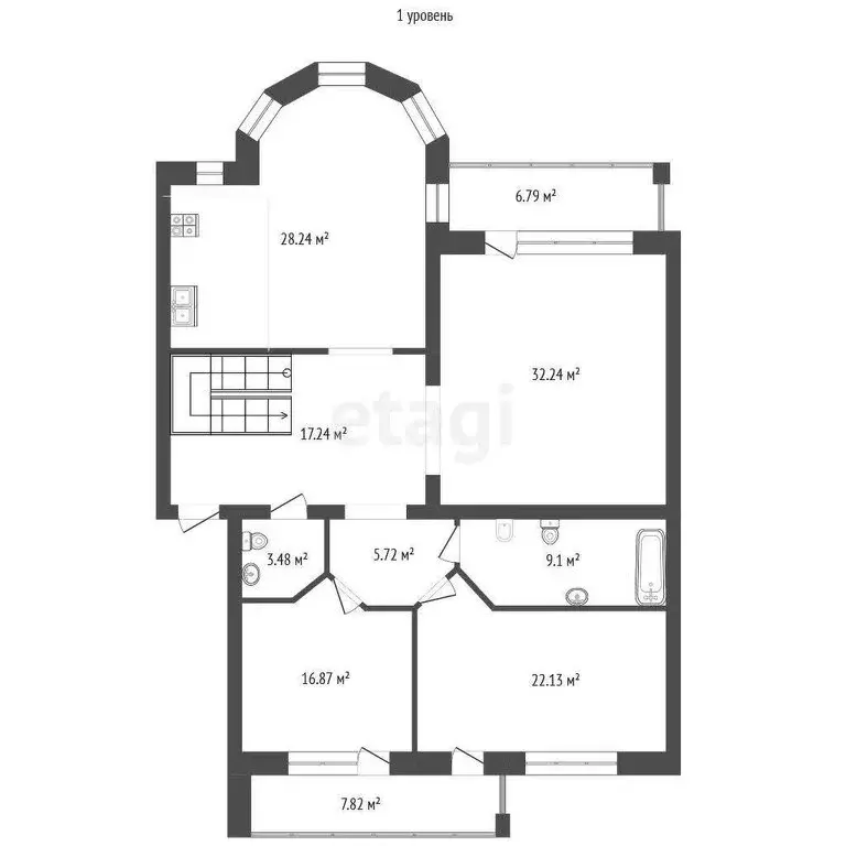 4-комнатная квартира: Тюмень, улица Максима Горького, 47 (196.4 м) - Фото 1