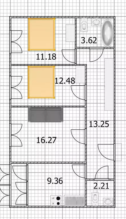 3-к кв. Башкортостан, Уфимский район, с. Миловка проезд Северный, 3 ... - Фото 2