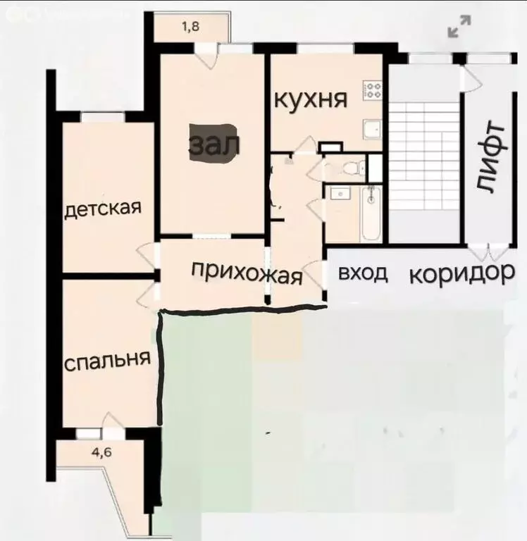 3-комнатная квартира: Москва, улица Крылатские Холмы, 30к5 (80 м) - Фото 1