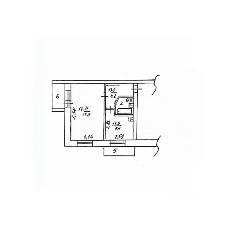 1-к кв. Приморский край, Партизанский муниципальный округ, пос. ... - Фото 2