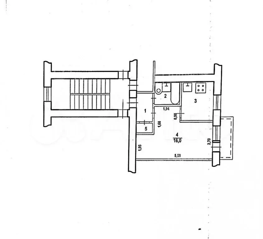 1-к. квартира, 28 м, 3/4 эт. - Фото 0