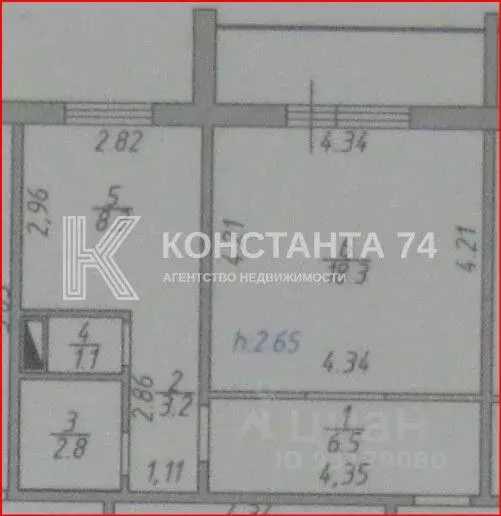 1-к кв. Челябинская область, Челябинск ул. Академика Королева, 39б ... - Фото 2