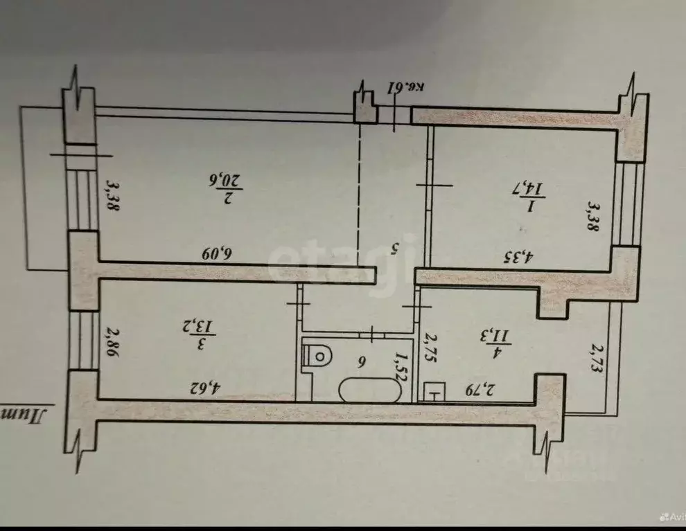 3-к кв. Хабаровский край, Ванино рп пер. Тихий, 5 (71.4 м) - Фото 2