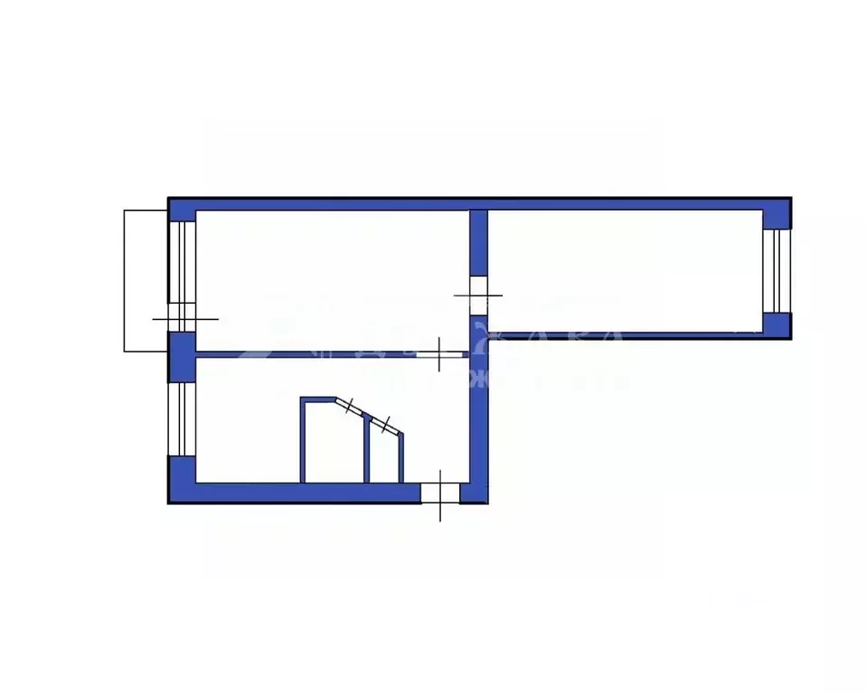 2-к кв. Кемеровская область, Кемерово ул. Халтурина, 45А (45.0 м) - Фото 2