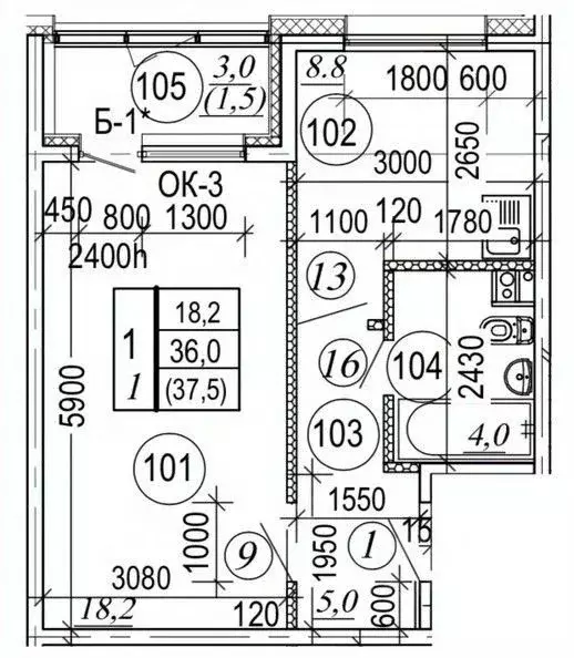 1-к кв. Камчатский край, Елизовский муниципальный округ, пос. ... - Фото 1