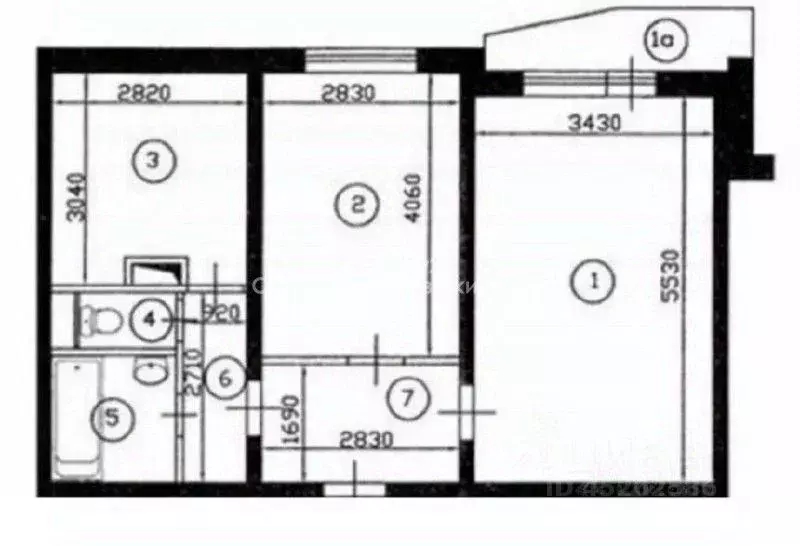 2-к кв. Москва ул. Борисовские Пруды, 42 (50.6 м) - Фото 2
