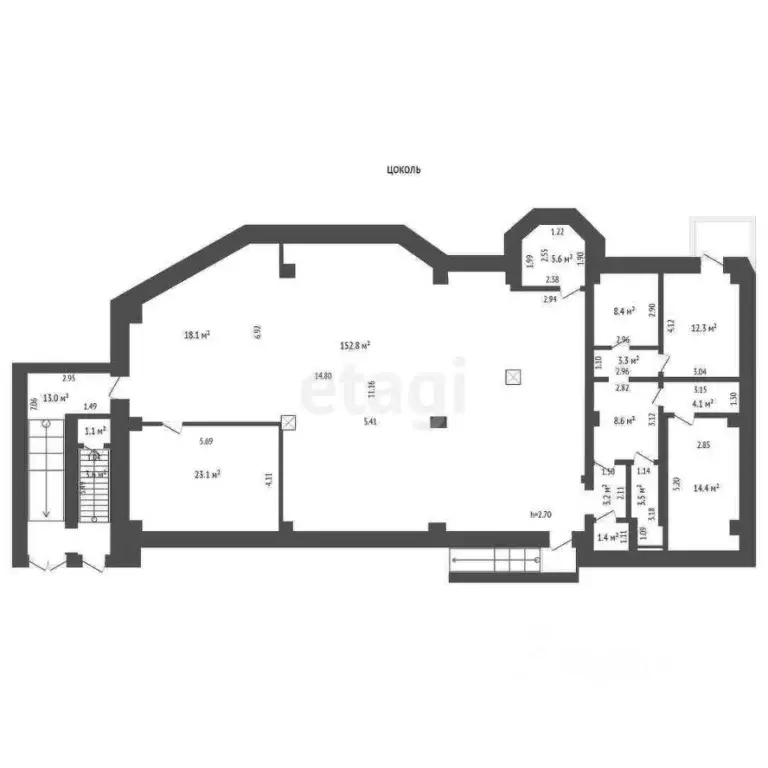 Офис в Ханты-Мансийский АО, Ханты-Мансийск ул. Мира, 89Б (730 м) - Фото 2