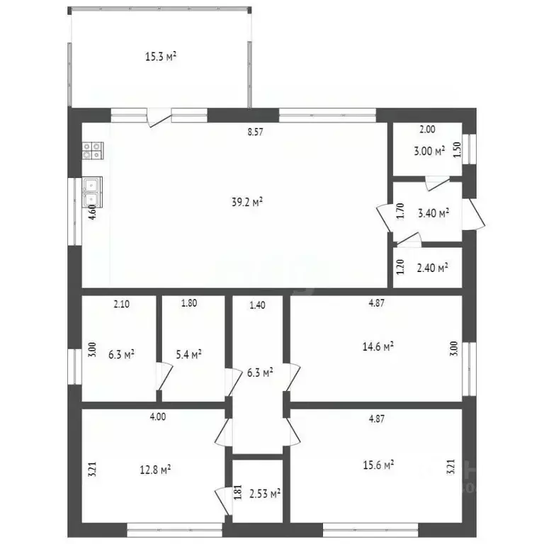 Дом в Крым, Феодосия Колос СПК, ул. Победы (127 м) - Фото 2