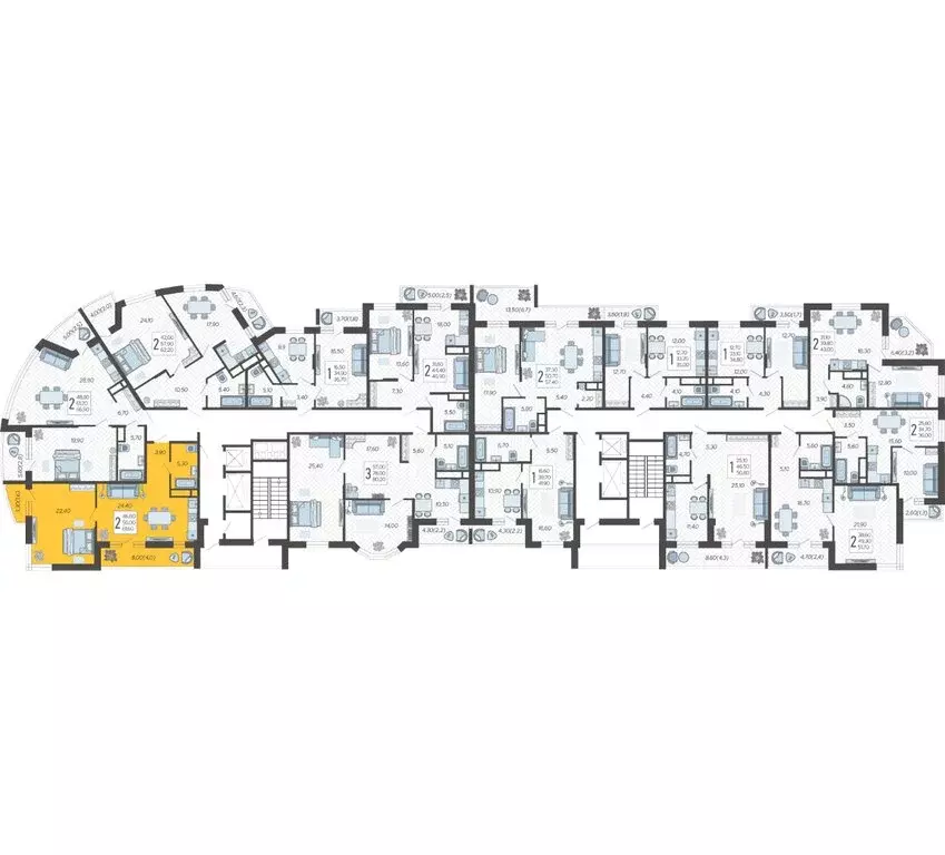 2-комнатная квартира: Краснодар, жилой комплекс Зеленодар, улица ... - Фото 2