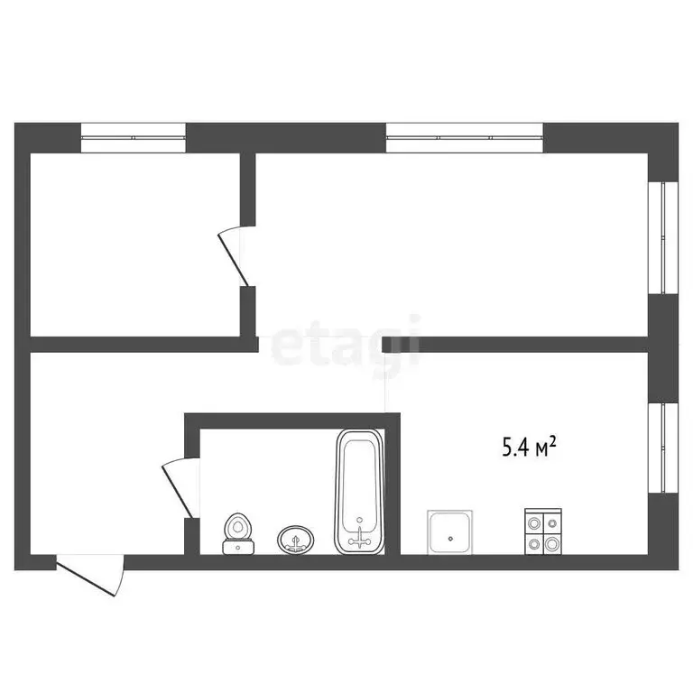 2-комнатная квартира: Серпухов, Советская улица, 122 (36.1 м) - Фото 1