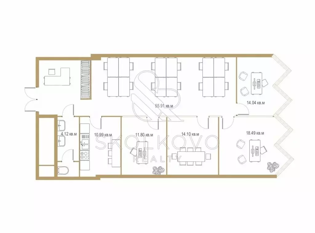 Офис (136 м) - Фото 2
