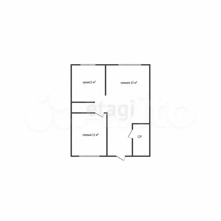 2-к. квартира, 42,1 м, 3/5 эт. - Фото 0