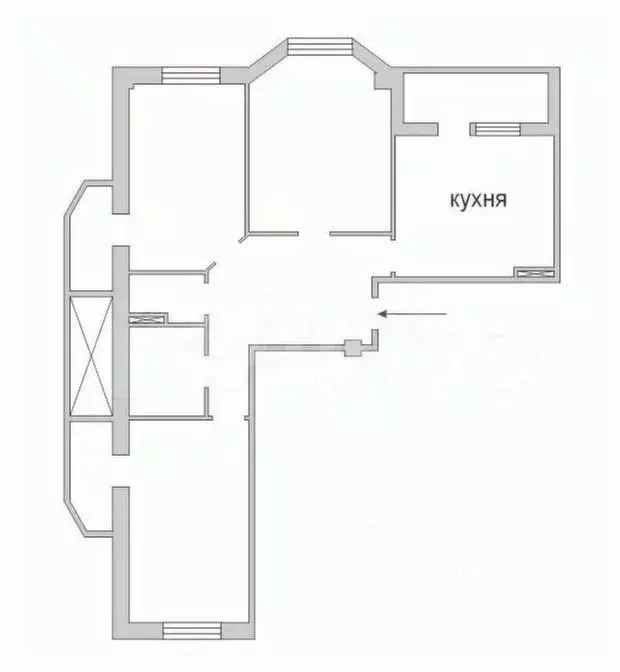 3-к кв. Белгородская область, Белгород ул. Толстого, 37 (78.8 м) - Фото 0