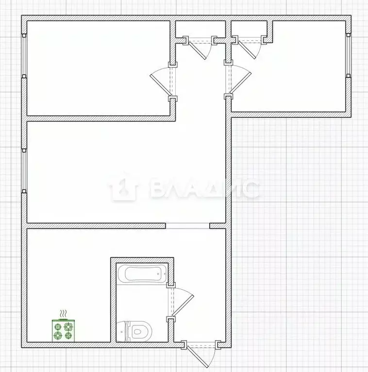 3-к кв. Пензенская область, Пенза ул. Славы, 4 (54.8 м) - Фото 2