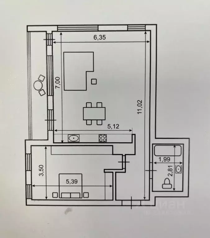 2-к кв. Московская область, Химки Клязьма-Старбеево мкр, Международный ... - Фото 2