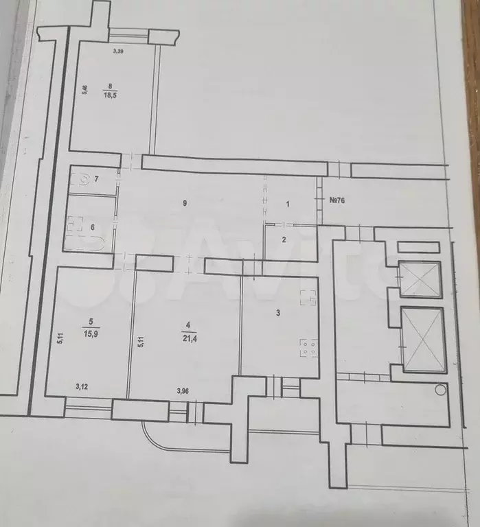 3-к. квартира, 115 м, 2/16 эт. - Фото 0