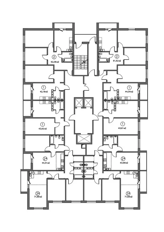Продаётся 2-к квартира, 63 м - Фото 1