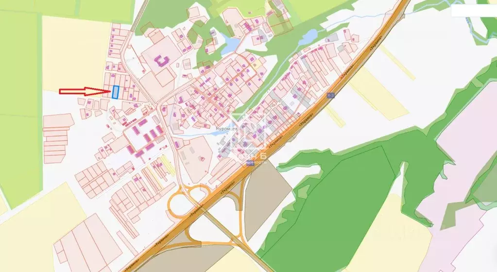 Участок в Калужская область, Бабынинский район, Муромцево с/пос, с. ... - Фото 1