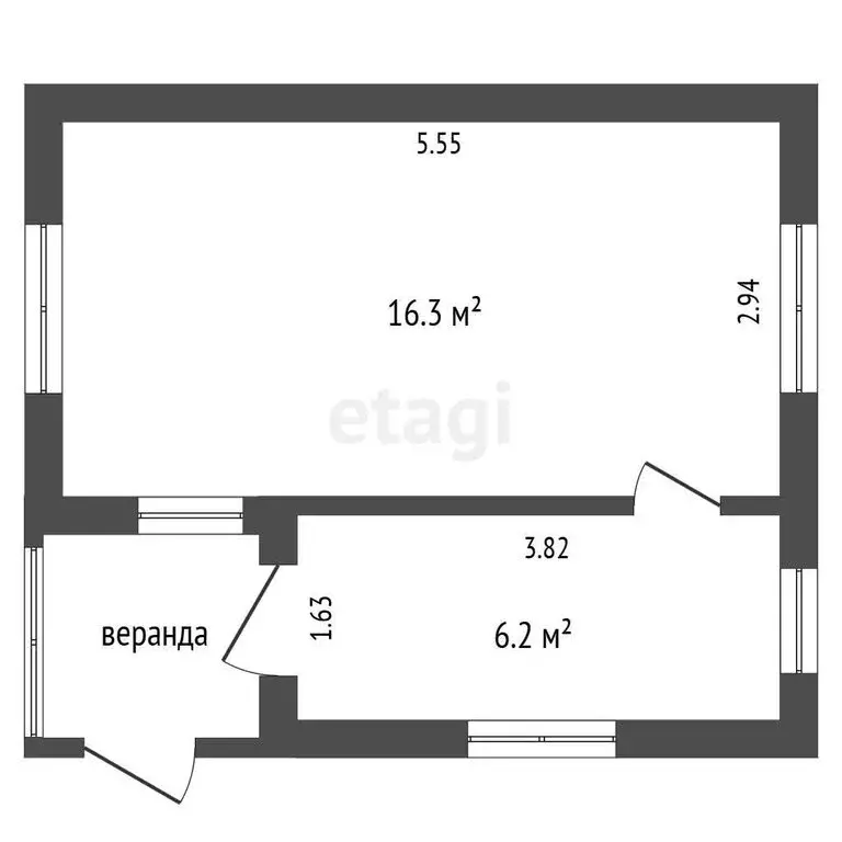 Дом в Тюмень, СНТ Топаз, Полевая улица (22.5 м) - Фото 1