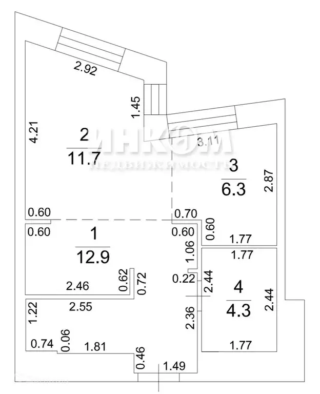 Продаётся 1-к квартира, 35 м - Фото 1