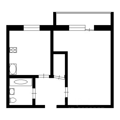 1-к кв. Москва Симферопольский бул., 24К1 (38.0 м) - Фото 1