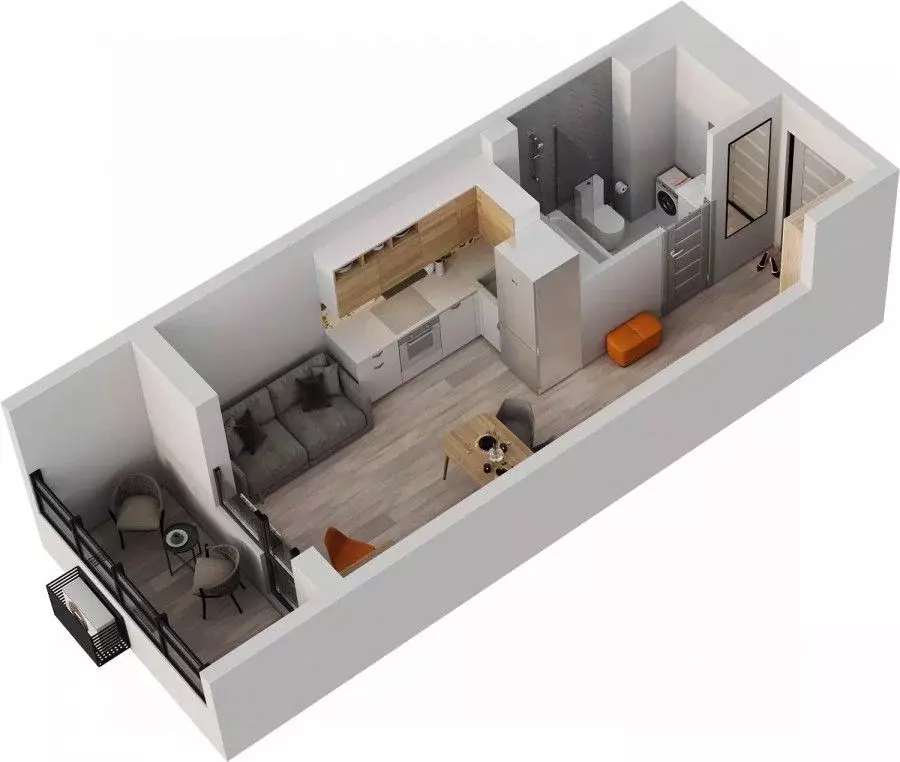 1-к кв. Татарстан, Альметьевск просп. Строителей, 70Б (26.9 м) - Фото 1