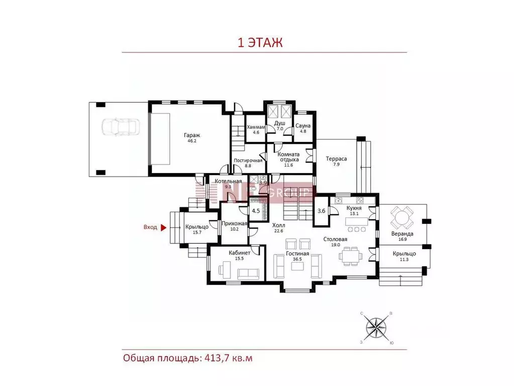 Коттедж в Москва № 3 кв-л,  (414 м) - Фото 2