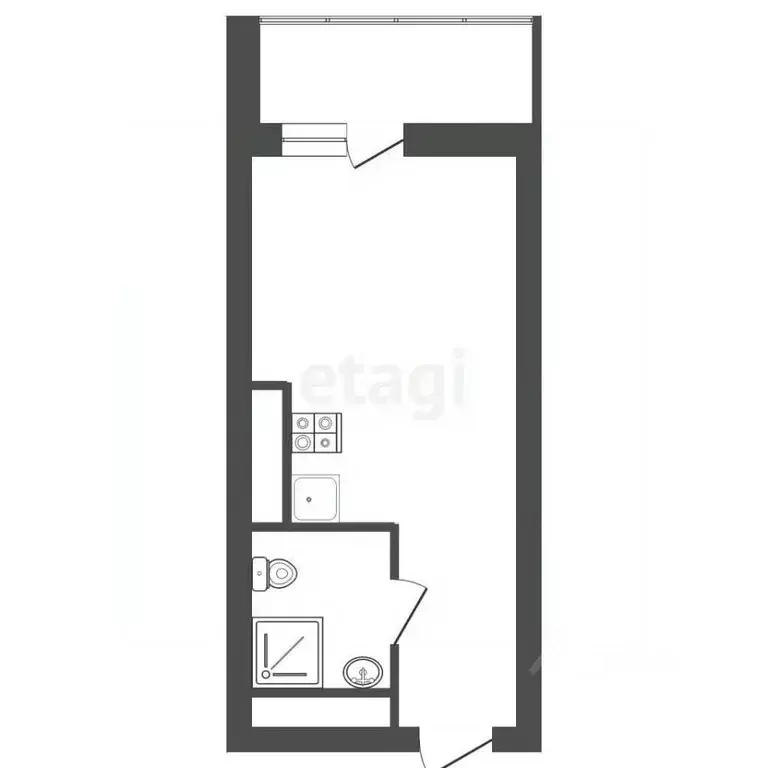 Студия Татарстан, Набережные Челны просп. Сююмбике, 34 (23.36 м) - Фото 2