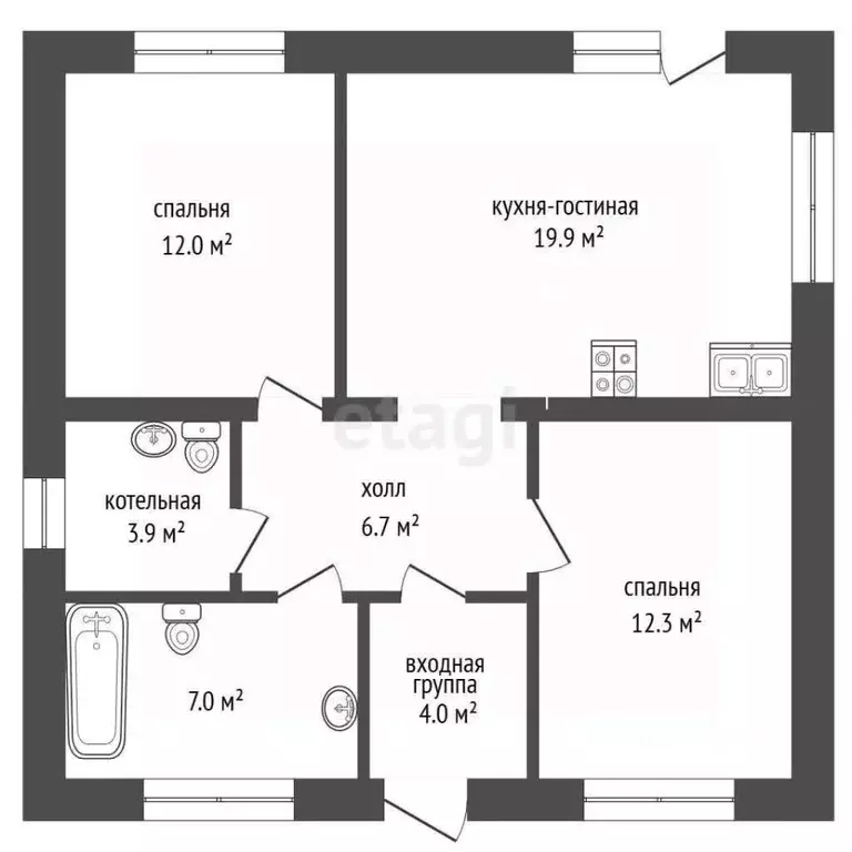 Дом в Тюменская область, Тюмень Лаванда садовое товарищество, ул. 16-я ... - Фото 1