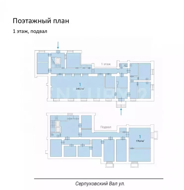 Помещение свободного назначения в Москва ул. Серпуховский Вал, 17 (425 ... - Фото 1