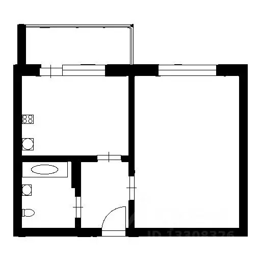 1-к кв. Новосибирская область, Новосибирск ул. Петухова, 14/8 (33.0 м) - Фото 2