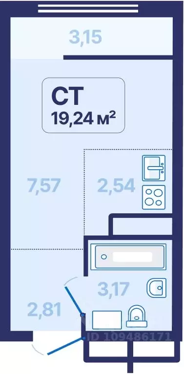 Студия Свердловская область, Екатеринбург просп. Космонавтов, 9 (19.24 ... - Фото 0