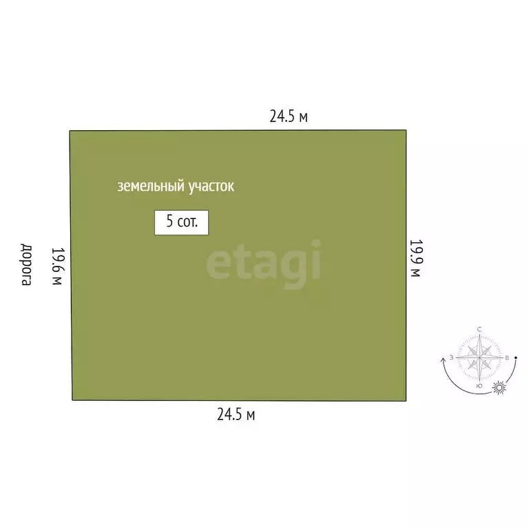 Участок в Ленинаван, улица М.С. Толстых (5 м) - Фото 1